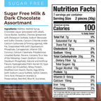 Asher's Chocolates Sugar Free Candy - Milk & Dark Chocolate Assortment (8 oz Box)