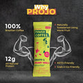 Projo* Instant Power Coffee with Protein - Grab and Go! - Smooth & Creamy Vanilla, Single Packet
