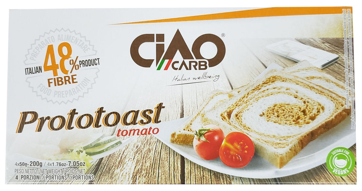 Ciao Carb Low Carb Proto Toast, Tomato / One Box.