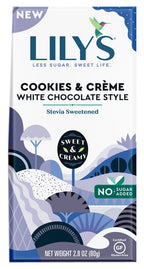 Lily's White Chocolate Style Bar - Cookies & Crème