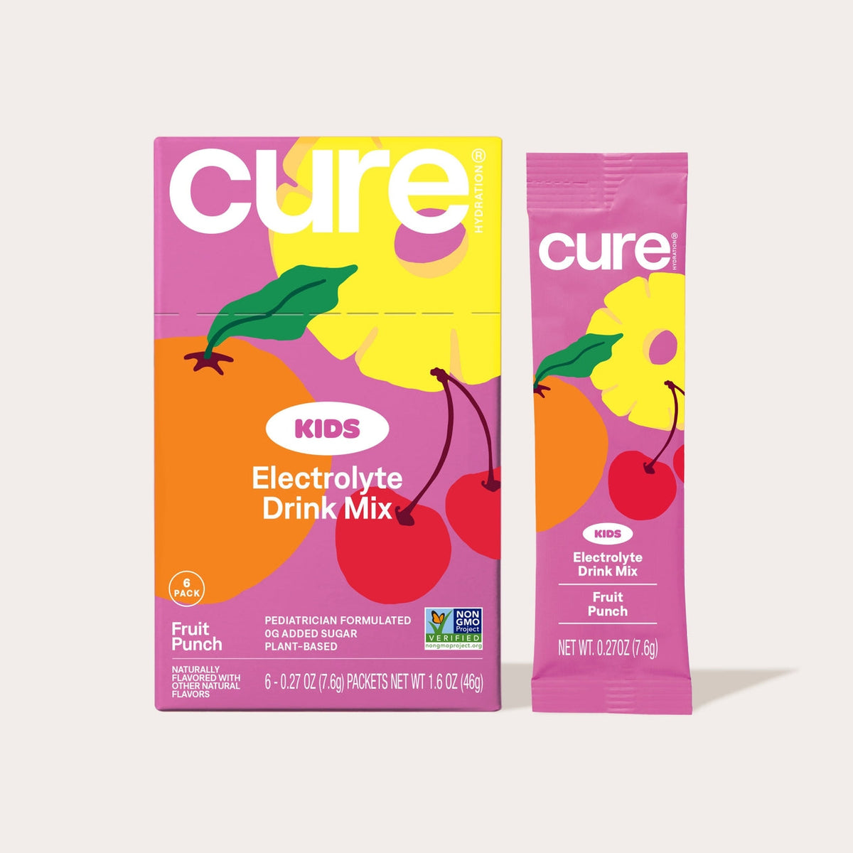 Cure Kids Hydration Electrolyte Drink Mix - Fruit Punch