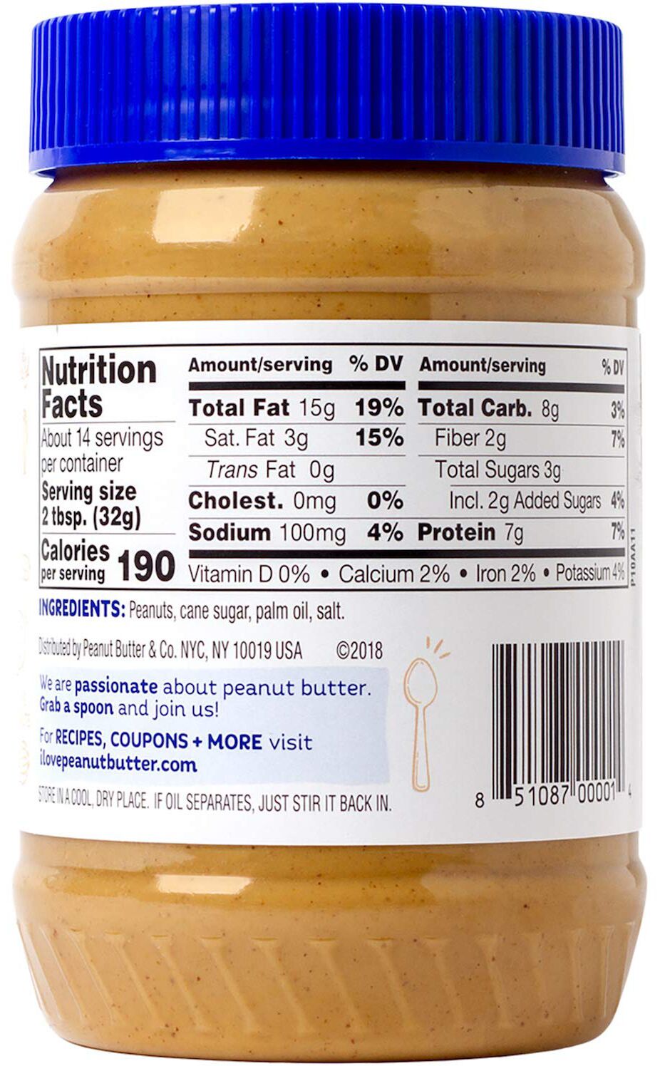 Peanut Butter & Co. Peanut Butter, Smooth Operator 16 oz.
