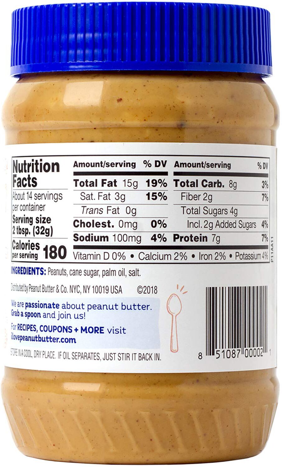 Peanut Butter & Co. Peanut Butter, Crunch Time 16 oz.