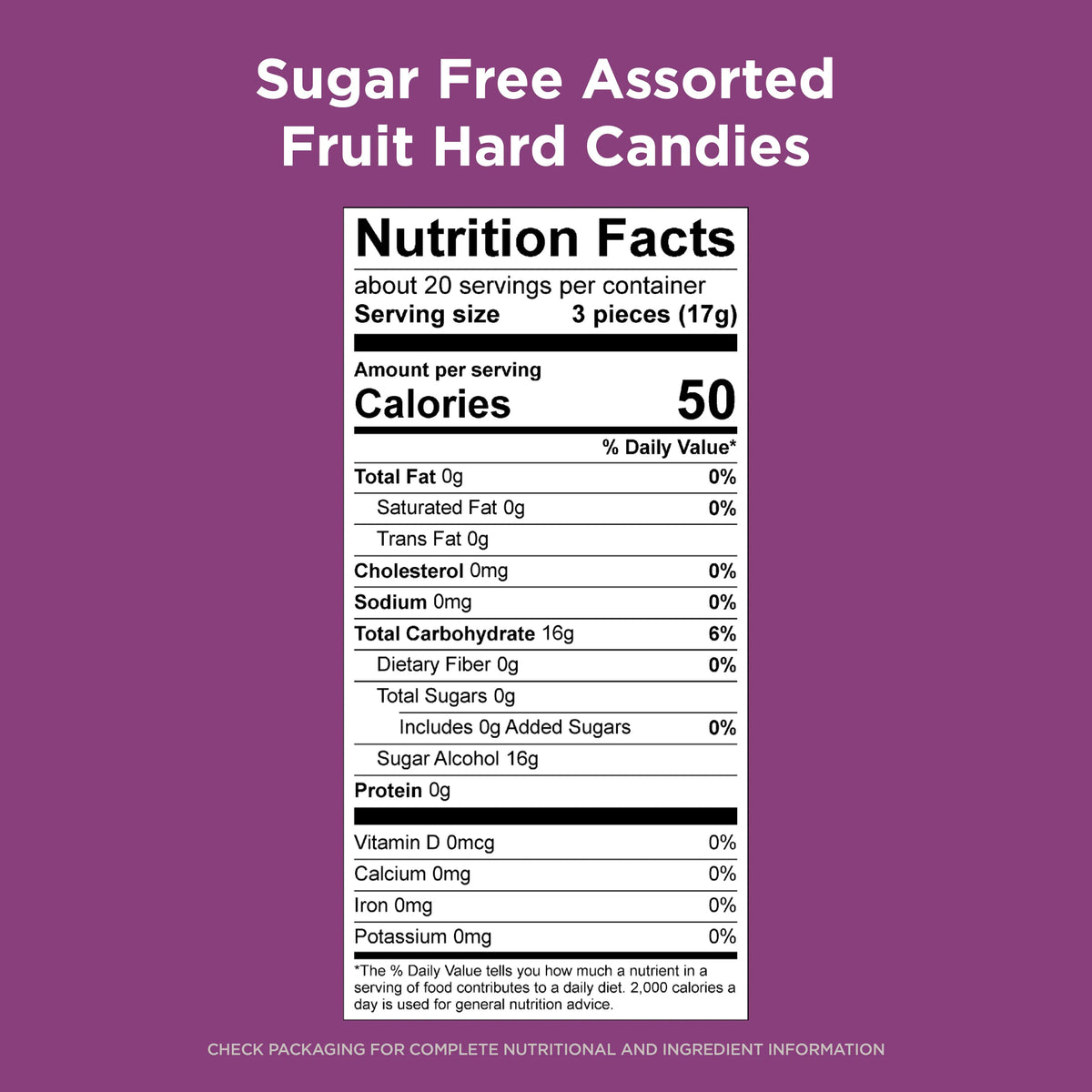 Russell Stover Sugar Free Hard Candies, 12 oz - Assorted Fruit, One Bag