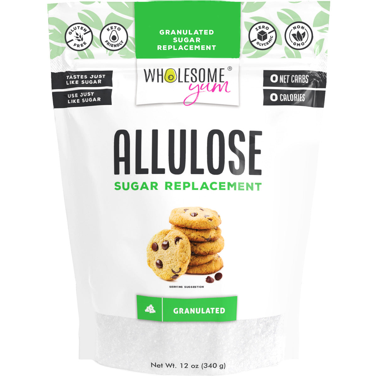 Wholesome Yum Sugar Replacement - Allulose - Granulated 12oz