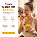 Meet Alpa Prime Bites, protein brownies that taste like desert.