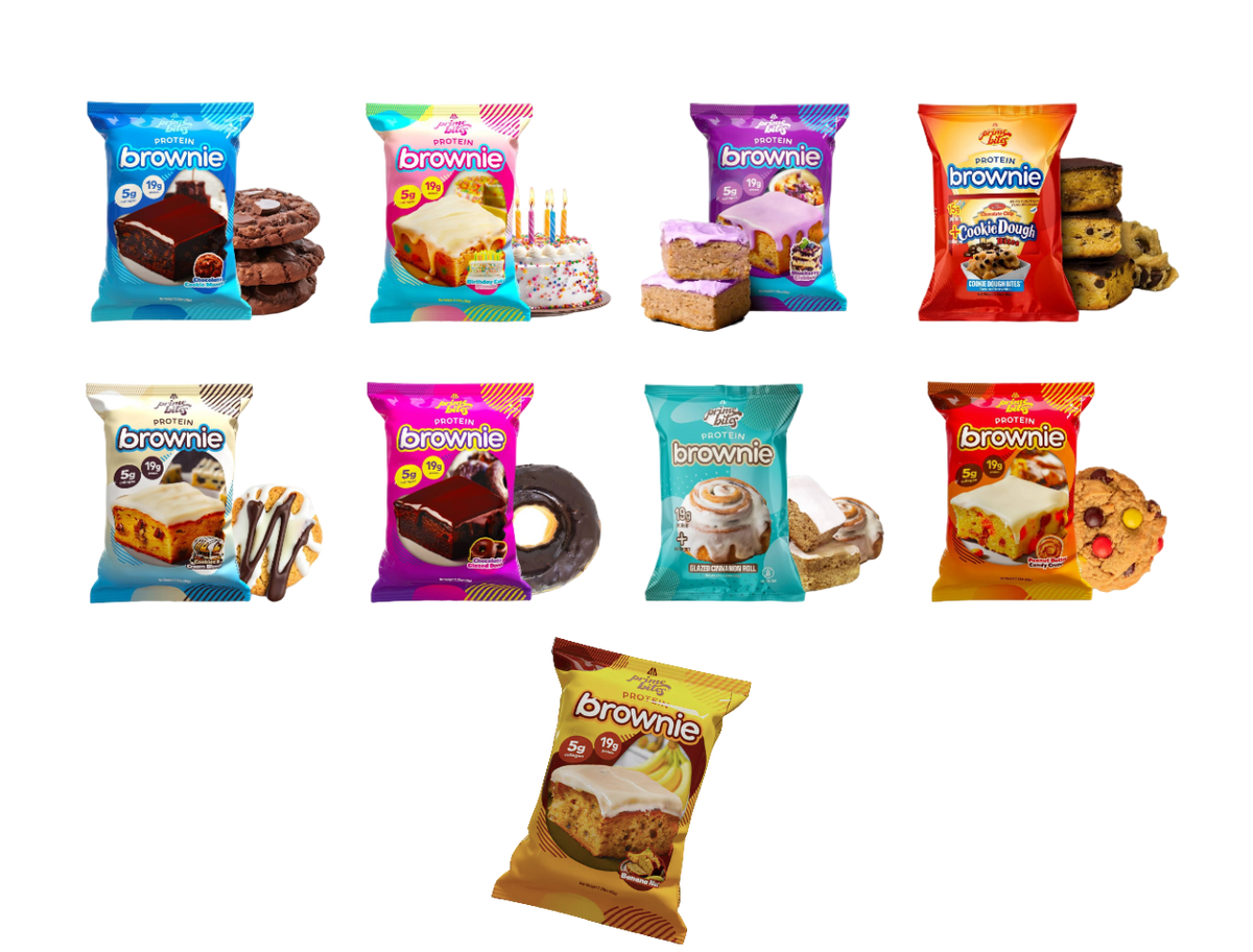 Alpha Prime Bites Protein Brownies - Variety Pack - 9 Flavors!