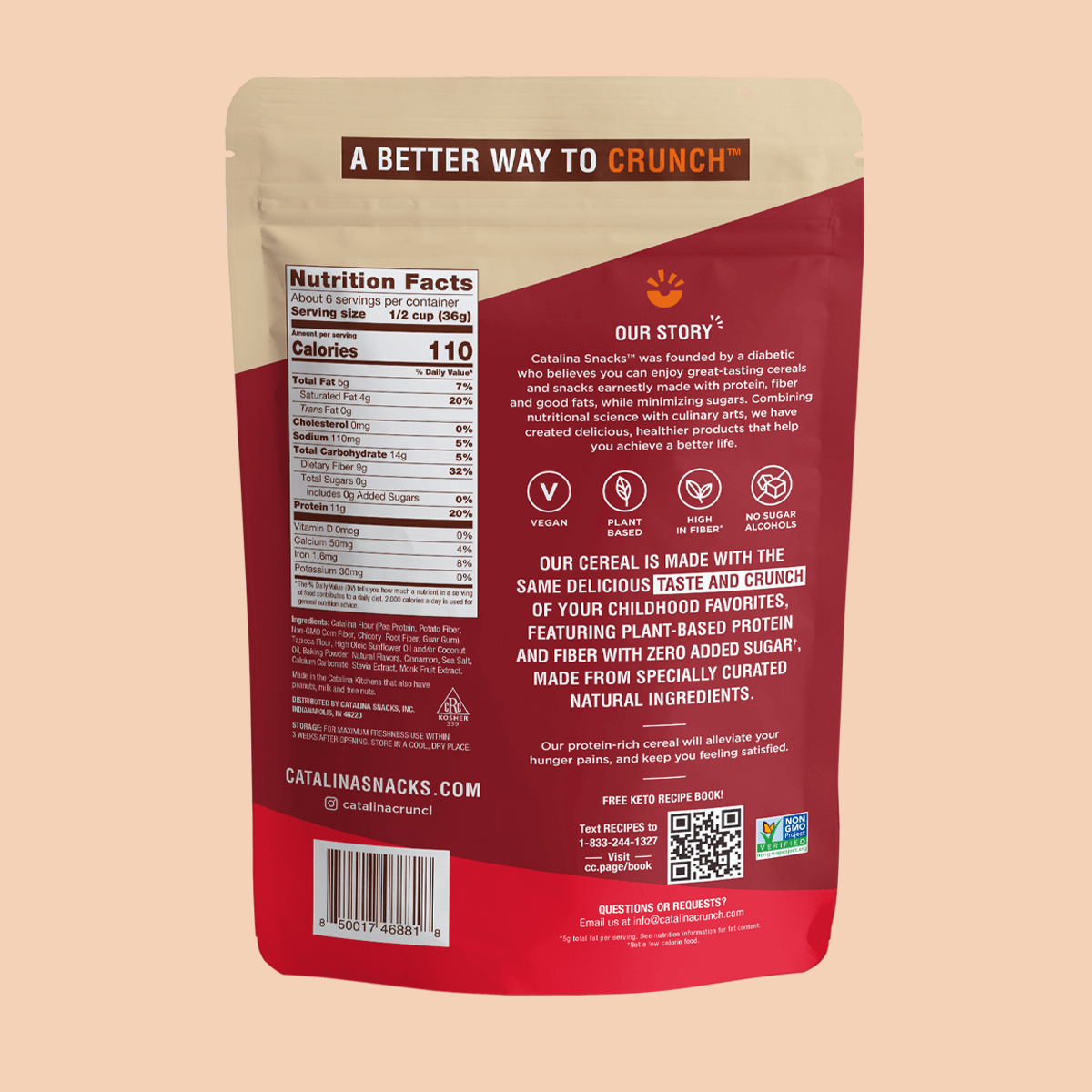 Catalina Crunch Protein Cereal - Apple Cider Donut, 8oz