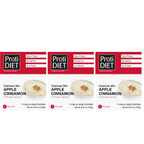 Proti Diet Protein Oatmeal Mix, Apple Cinnamon, 7 Pouches - 3-Pack