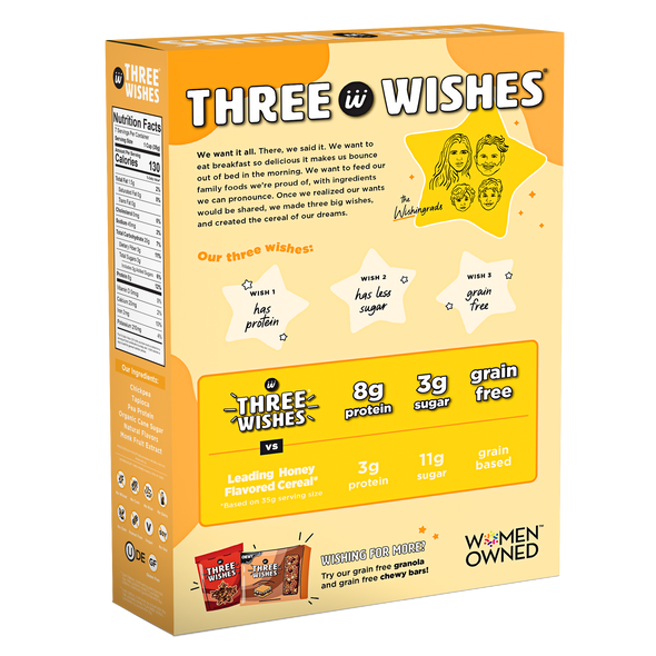 Three Wishes Grain Free Cereal - Honey