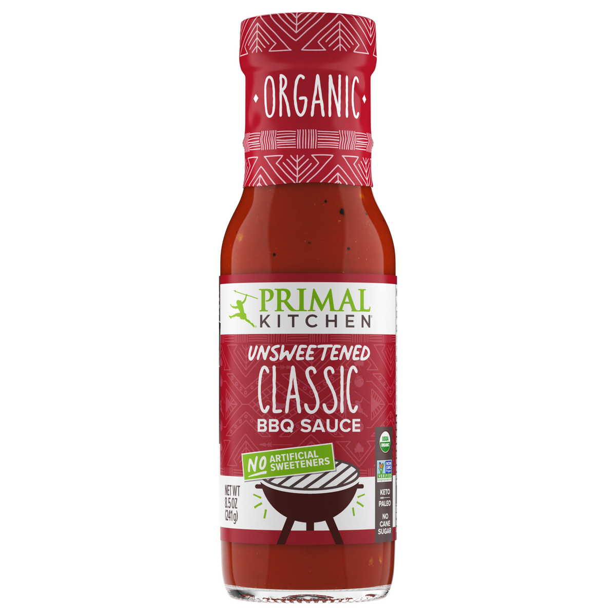 Primal Kitchen Unsweetened BBQ Sauce, Organic - Classic 8.5 oz