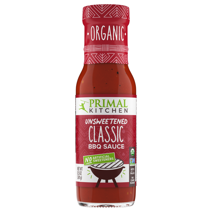Primal Kitchen Unsweetened BBQ Sauce, Organic - Classic 8.5 oz