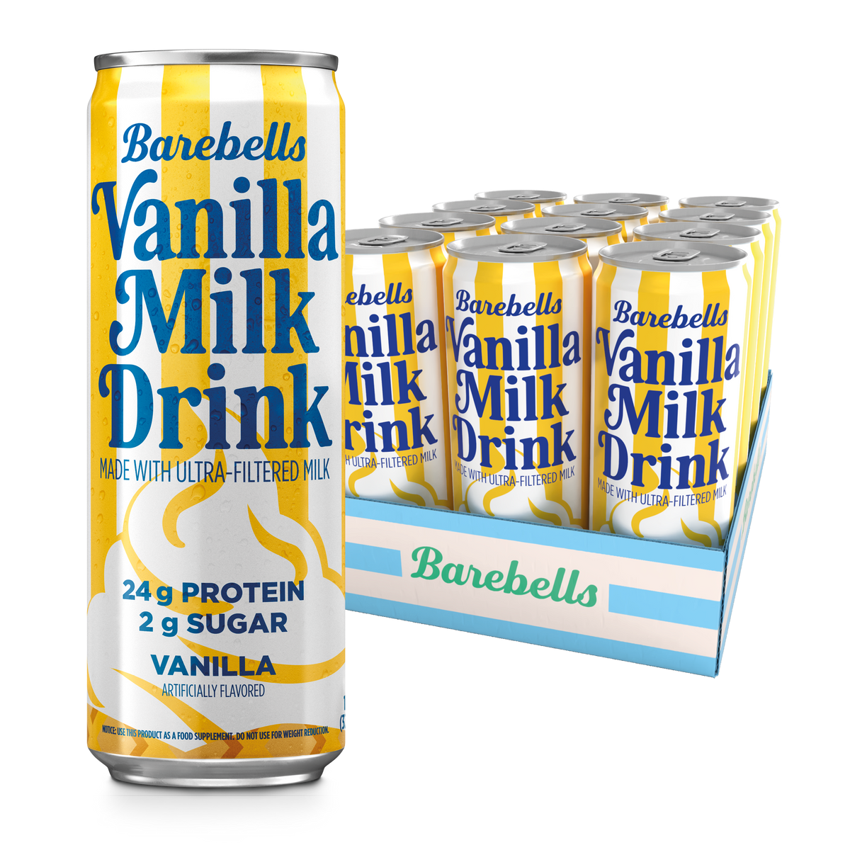 Barebells Milk Drink, Vanilla.