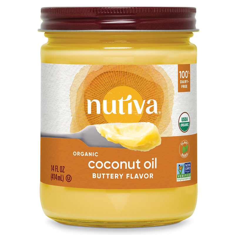 Nutiva Coconut Oil, Organic, Buttery Flavor 14 fl oz.