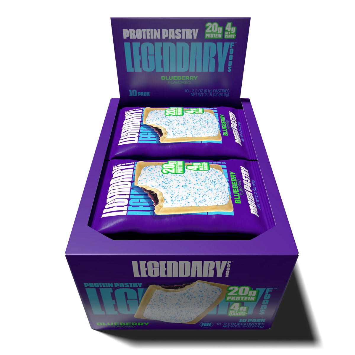 Legendary Foods Protein Pastry - Blueberry 10-Pack