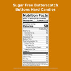 Russell Stover Sugar Free Hard Candies, 12 oz - Butterscotch Buttons, One Bag