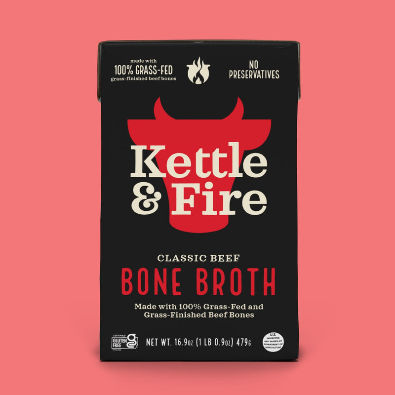 Kettle and Fire Bone Broth - 16.9oz Classic Beef