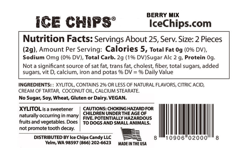 Ice Chips Sugar Free Candy - Berry Mix