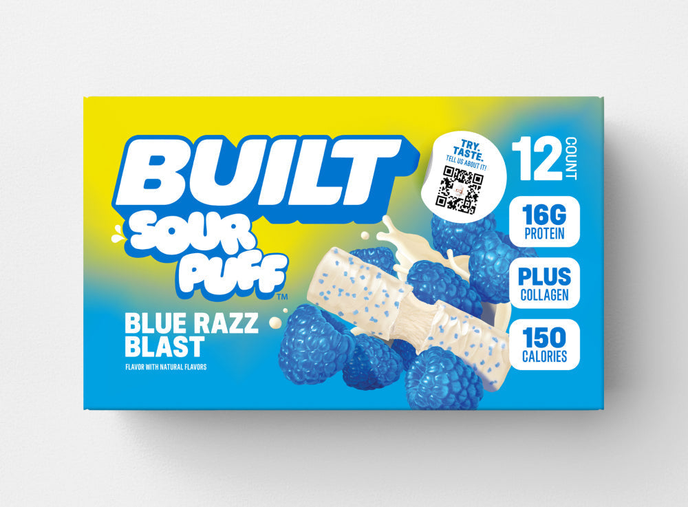 Built Bar Sour Puff - Blue Razz Blast 12 Bars