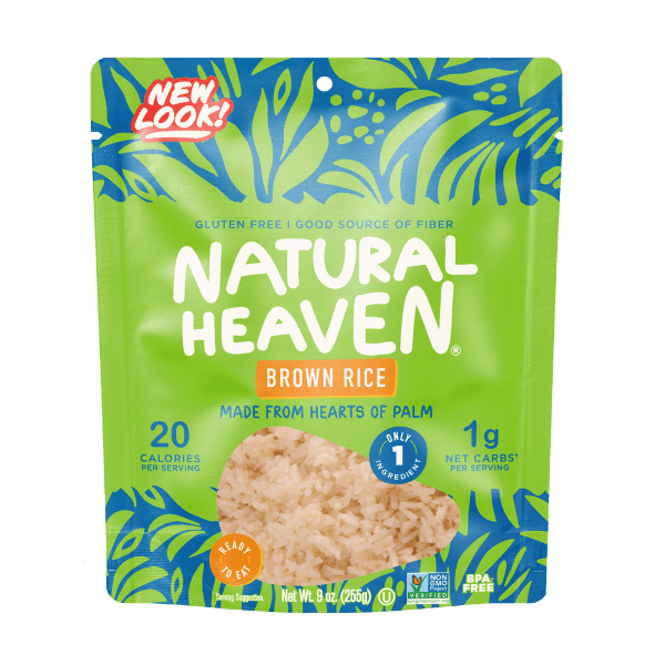 Natural Heaven Hearts of Palm - Brown Rice Style, One Pack