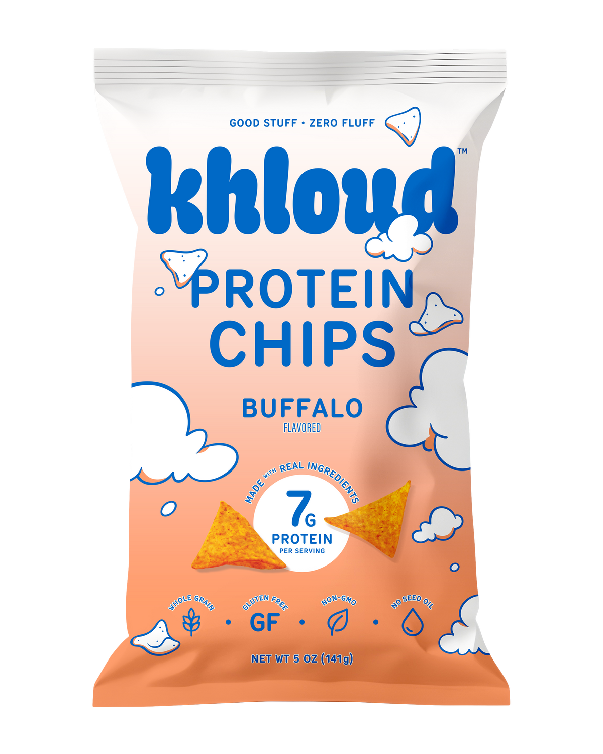Khloud Protein Chips, 5 oz - Buffalo
