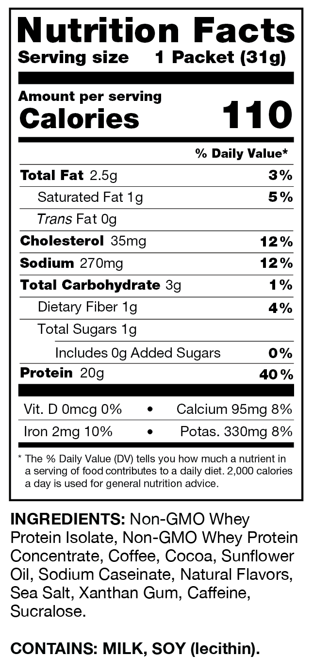 Chike Nutrition High Protein Iced Coffee Single Serving Packets - Chocolate Caramel, One Packet