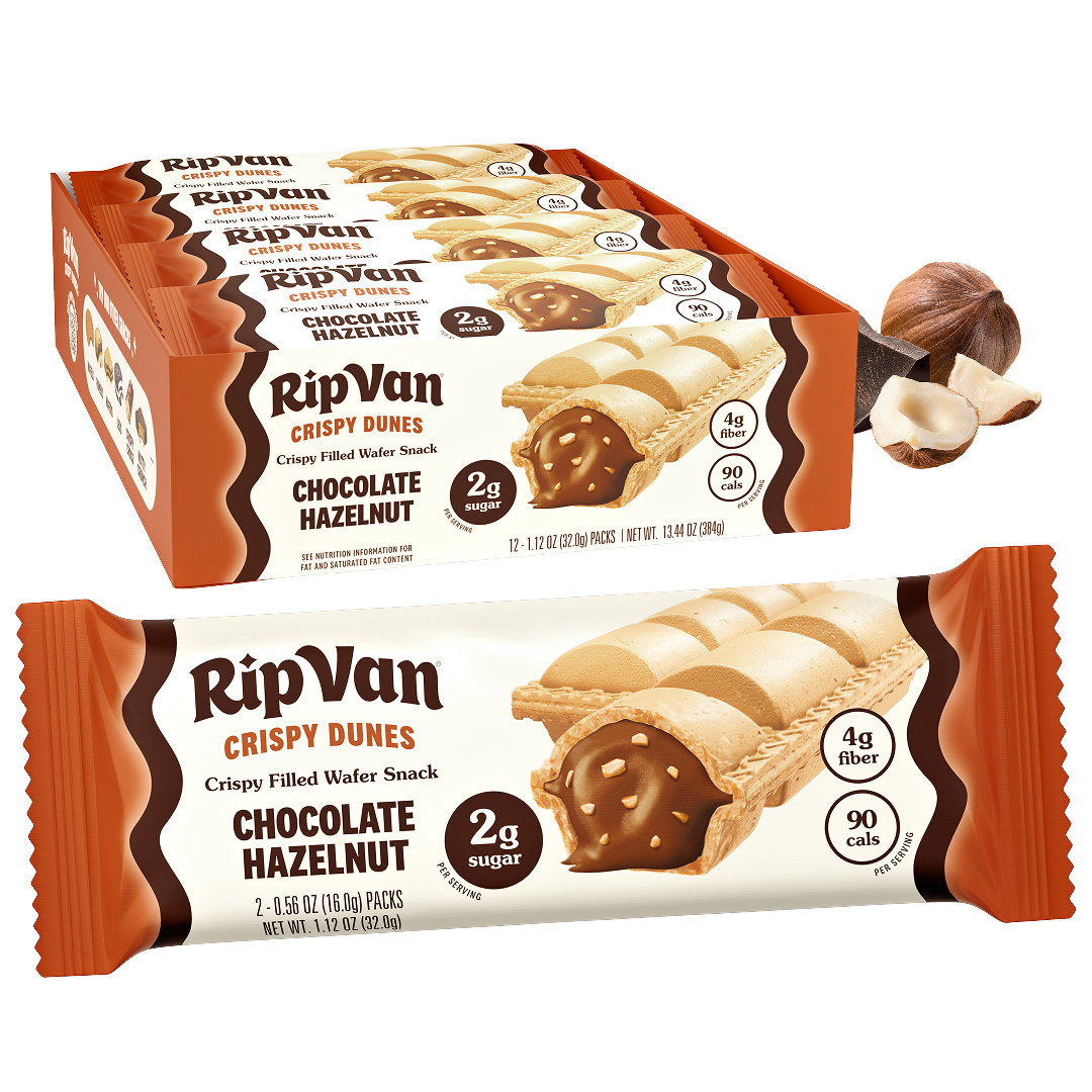 Rip Van Crispy Dunes - Chocolate Hazelnut, Box of 12