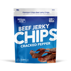 High Protein Beef Jerky Chips by Wicked Cutz - Cracked Pepper