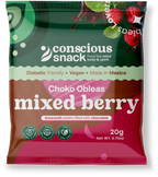 ConsciouSnack Obleas Amaranth Wafers by Snackever - Mixed Berry Choko, One Pack