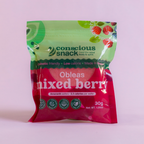 ConsciouSnack Obleas Amaranth Wafers by Snackever - Mixed Berry, One Pack