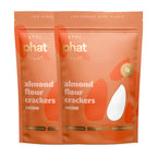 Almond Flour Crackers by Real Phat Foods (4.5 oz) - Cheddar