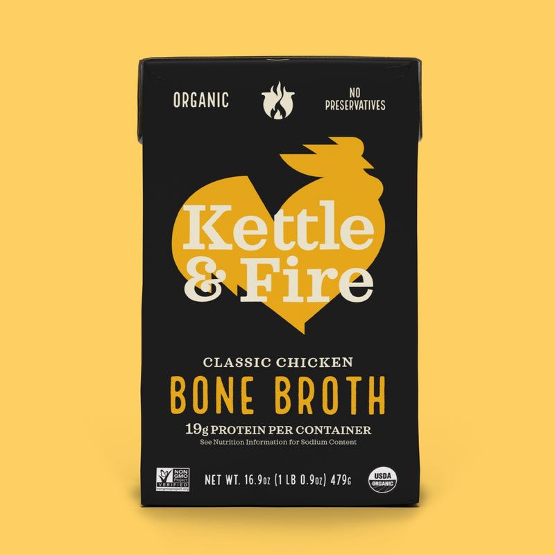 Kettle and Fire Bone Broth - 16.9oz Classic Chicken
