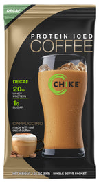 Chike Nutrition High Protein Iced Coffee Single Serving Packets - Decaf Cappuccino, One Packet