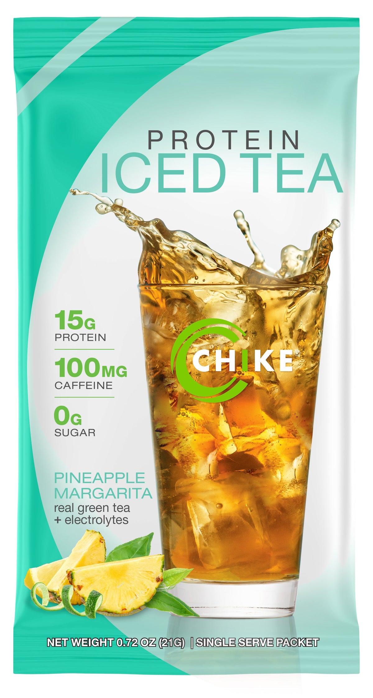 Chike Pineapple Margarita protein iced tea single packet front