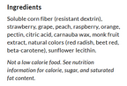 Ingredients for ChocZero Fruit Snacks, 8 oz