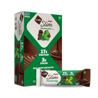 NuGo Slim Bars, Chocolate Mint (Vegan) #Size_12 Bars.