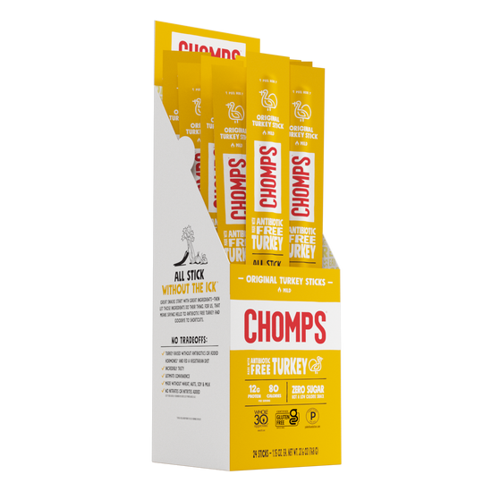 Chomps Meat Sticks - Original Turkey 24-Sticks