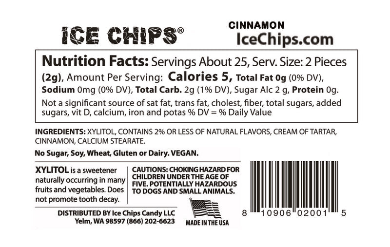 Ice Chips Sugar Free Candy - Cinnamon