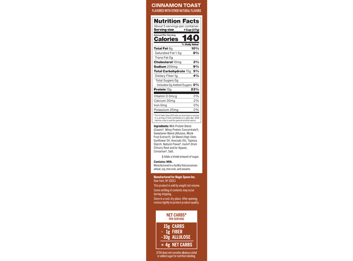 Magic Spoon Protein Cereal, 7oz - Cinnamon Toast