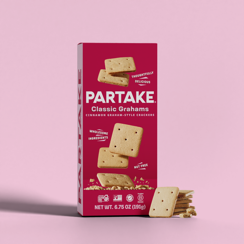 Partake Vegan & Gluten Free Classic Grahams, 6.75 oz product package