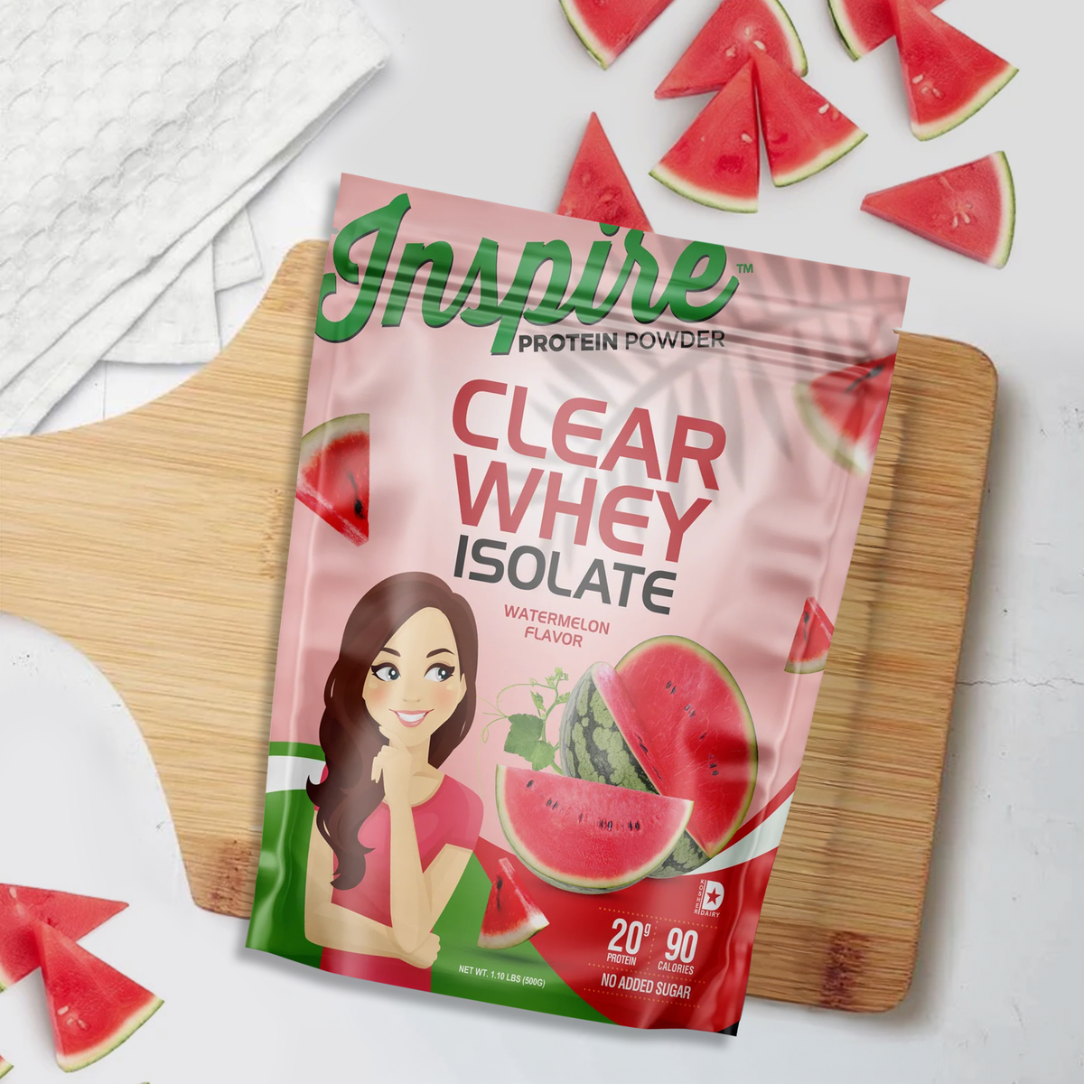 Inspire Clear Whey Protein Powder - Watermelon - 20 Servings