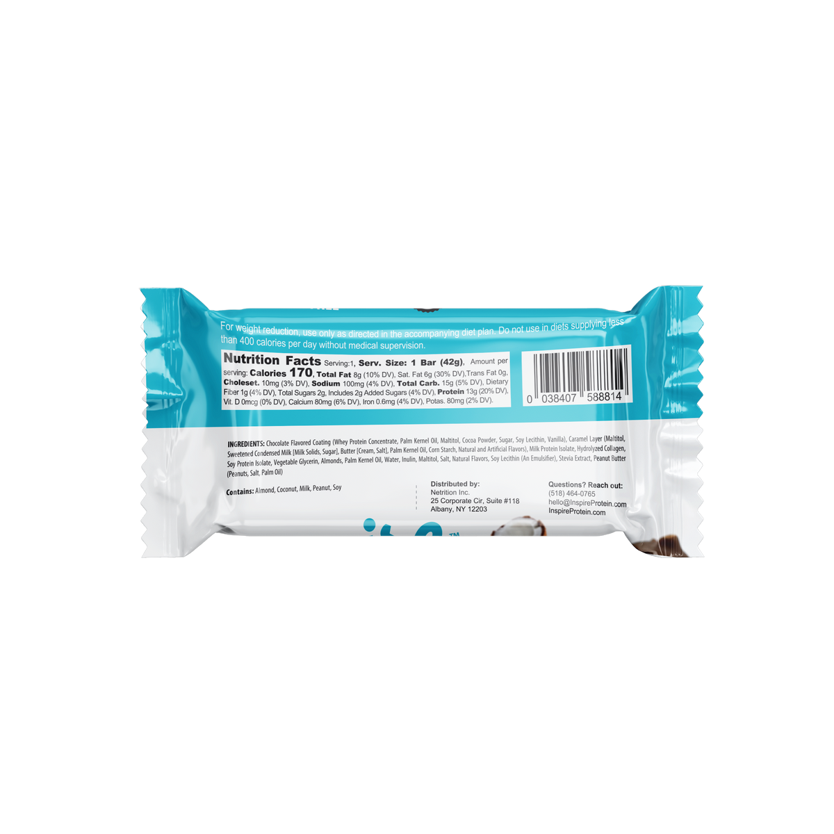 #Flavor_Coconut Almond #Size_One Bar