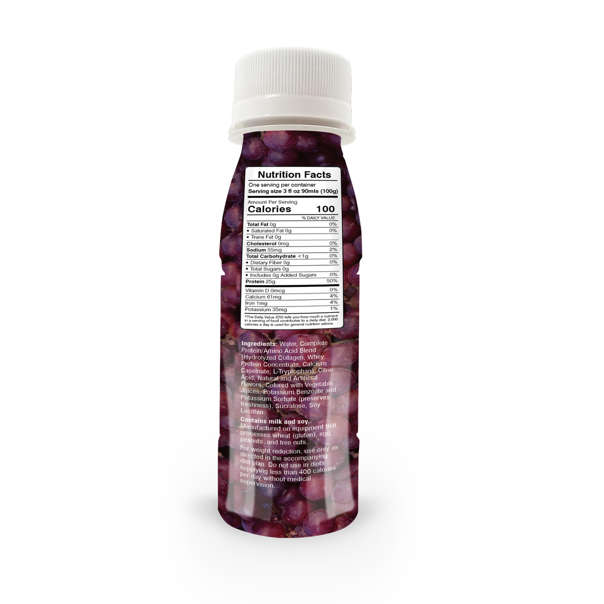 Whey & Collagen Protein Power Shots, Cran Grape, image 7