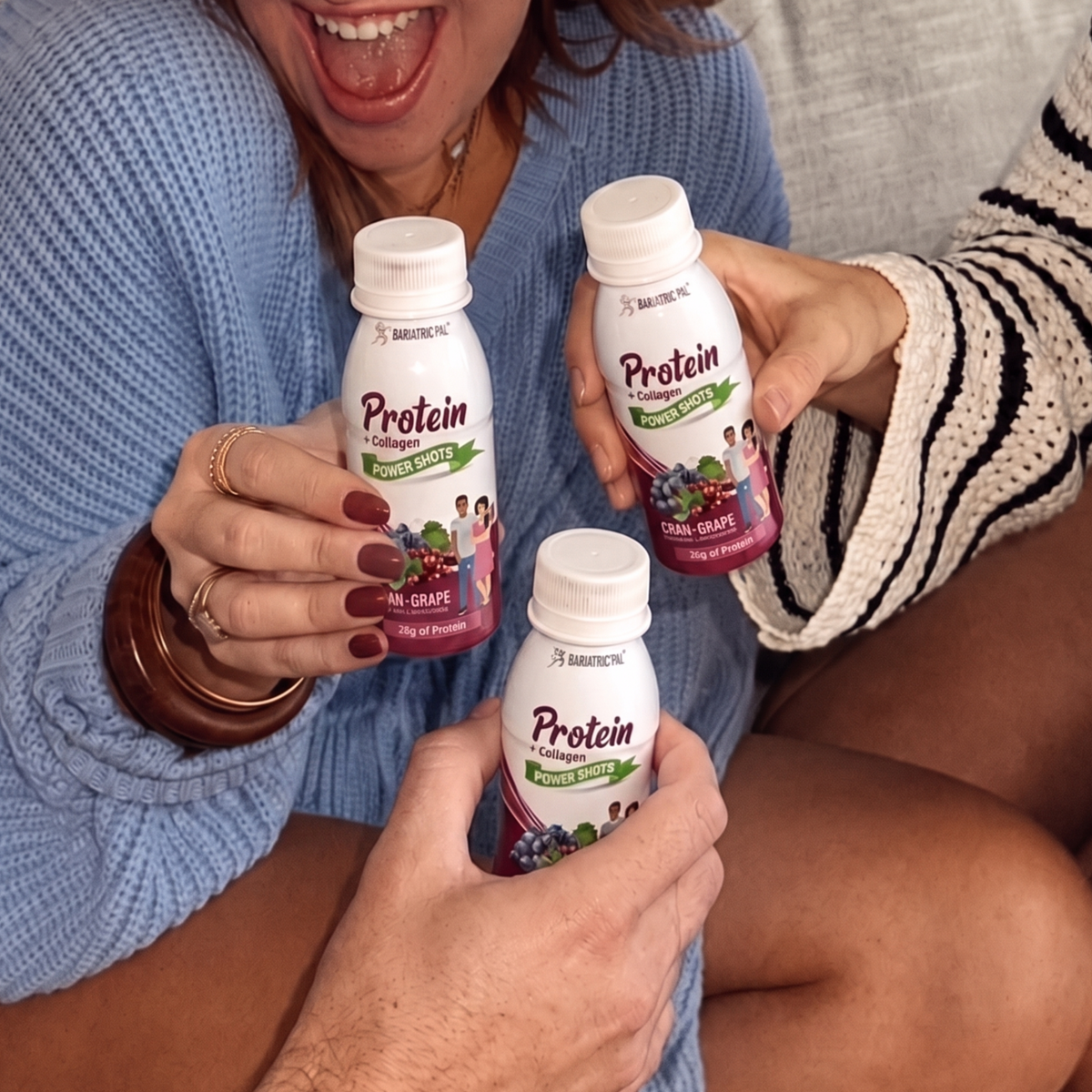 Whey & Collagen Protein Power Shots, Cran Grape, image 5