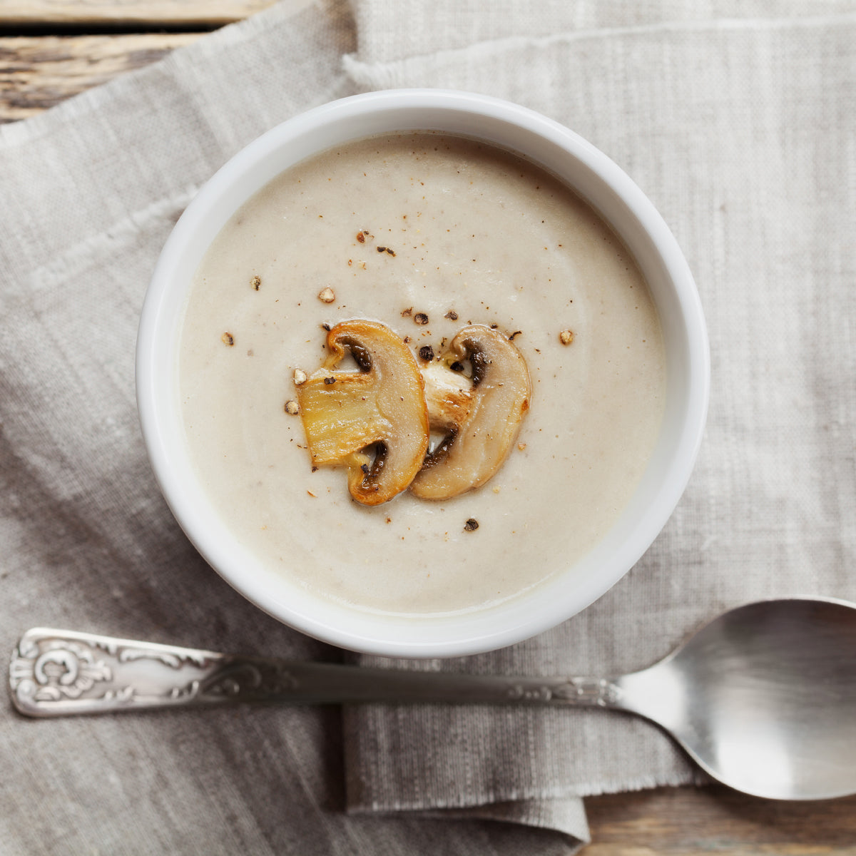 Inspire Creamy Mushroom Soup - 15g Protein - High-quality Hot Meals at Store