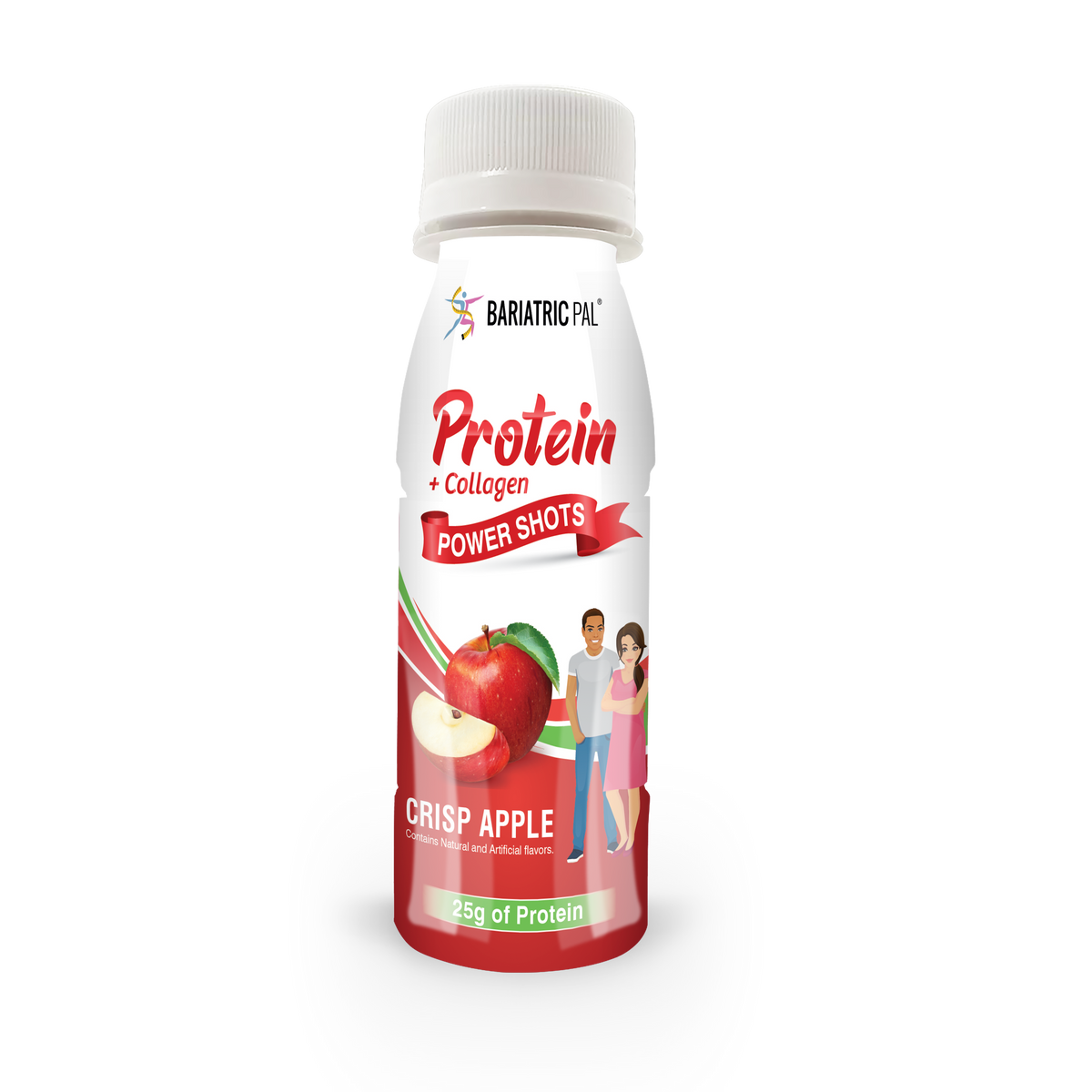 Whey & Collagen Protein Power Shots, Crisp Apple, image 1