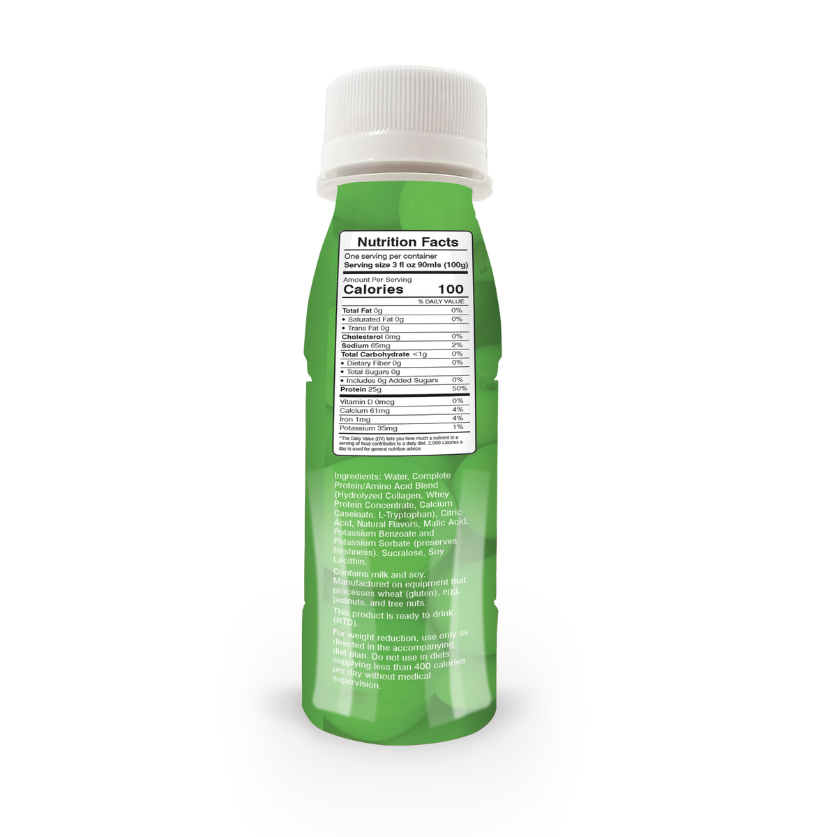 Whey & Collagen Protein Power Shots, Crisp Apple, image 2