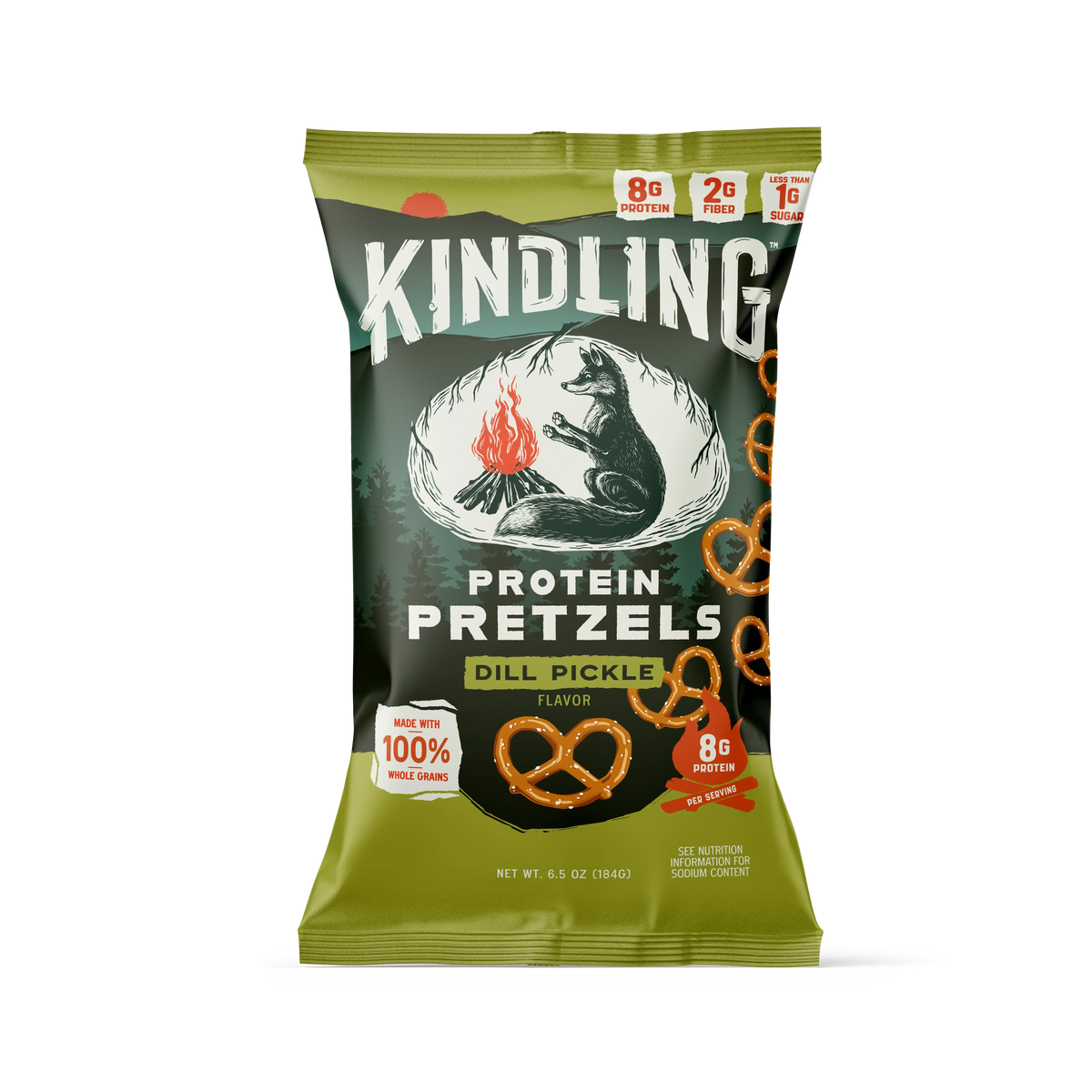 Kindling Protein Pretzels, 6.5oz - Dill Pickle