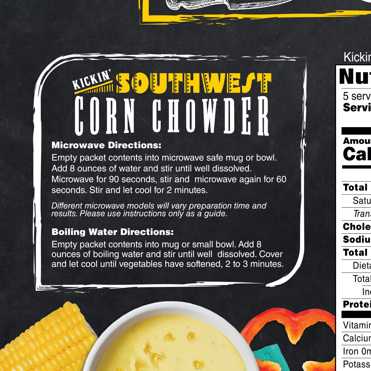 Inspire Southwest Corn Chowder - 15g Protein - High-quality Hot Meals at Store