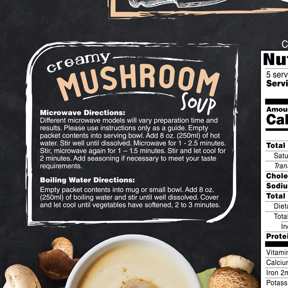 Inspire Creamy Mushroom Soup - 15g Protein - High-quality Hot Meals at Store